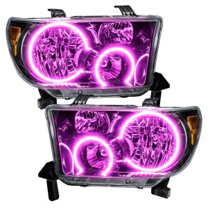 Toyota Tundra Headlight Assemblies - ORACLE Lighting - ColorSHIFT with BC1 Controller - Black Housing - `07-`13